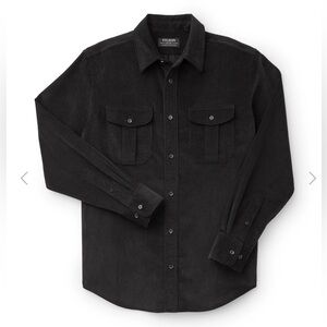 Filson 11-Wale Corduroy Shirt in Black , size XL